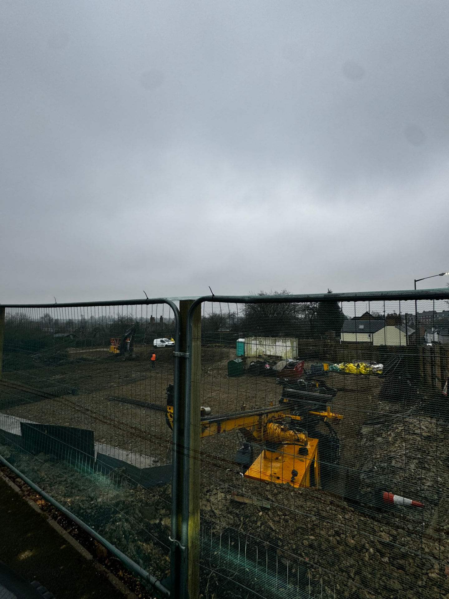 CFA piling works immediately adjacent to the converted Victorian police station